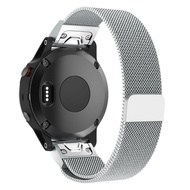 20mm 22mm 26mm Stainless Steel Magnetic Loop Strap Metal Wristband Quick Fit Band For Garmin Approach S62 S60 S70 47mm 42mm Tactix 7 AMOLED Enduro 2