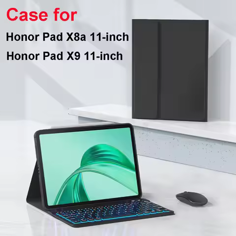 Case for Honor Pad X9 11-inch,Magnetic Bluetooth Keyboard cover for Honor Pad X8a 11 Inch,for Honor 