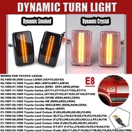 For Toyota Corolla Wangon Land Crusier FJ80 HDJ80 HZJ80 FZJ80 Lexus LS400 Car LED Side Fender Dynami