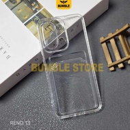 Bumble - Oppo Reno 13 Oppo Reno 13F Oppo Reno 13 Pro Softcase Clear Card Case Clear Card Slot Case O