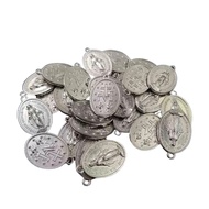 Miraculous Medal Pendant Nickel Medal 50 pcs