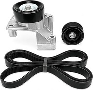 Belt Tensioner with Serpentine Belt and Idler Pulley Fits 2000–2006 Toyota Tundra,2001–2008 Sequoia,