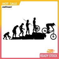 SF  Funny Human Evolution MTB Bike Car Vehicle Reflective Decals Sticker Decoration