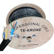 Network Cable With Cat5e FTP Power + 2C Copper Core