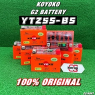 KOYOKO BATTERY YTZ5S NANO GEL HONDA EX5 DREAM YAMAHA Y15 Y16 LC135 SOLARIZ AVANTIZ KAWASAKI WAVE125 