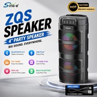 ZQS2401 8W Bluetooth Speaker Strong Bass RGB LED Portable Wireless Speaker with Phone Holder TWS TF 