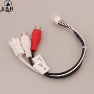 [A&B] 8P RCA RR RL Audio Output MaleFemale Plug Cable Android Car Radio Multimedia Universal TS10 TS