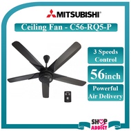 MITSUBISHI C56-RQ5-P 56-INCH REMOTE CEILING FAN 5-BLADE 3-SPEED