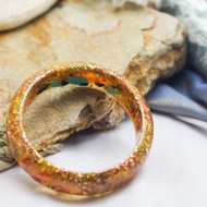 富足金燦【大手圍寬版手鐲66mm】－魔法水晶淨化奧根