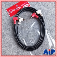 1.5 Meters DYNACOM Rca4 Head Bent + 1.5M J015 Rca AV 4-Head Jack Cable Signal Bendable Ai-Phaisan