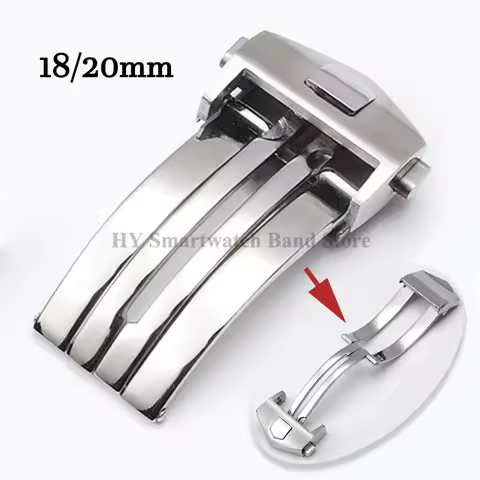 Stainless Steel Buckle for TAG HEUER Series Leather Silicone Strap Clasp Replace Watch Band Buckle M