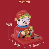 God of Wealth New Year-oo07 Solar Energy Solar Light Energy Automatic Nodding Nodding Ornaments Car 