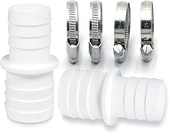 Hose Connector Set of 2 Diameter 32 / 38 mm - Norma 1 1/4 Inch to 1 1/2 Inch Pool Hose Adapter - Dou