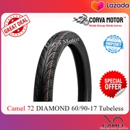 TAYAR CAMEL TUBELESS CM72 (Diamond) 60/90-17 70/90-17 80/90-17 (Maxxis Diamond) (maxxis) TMAX 818 Di