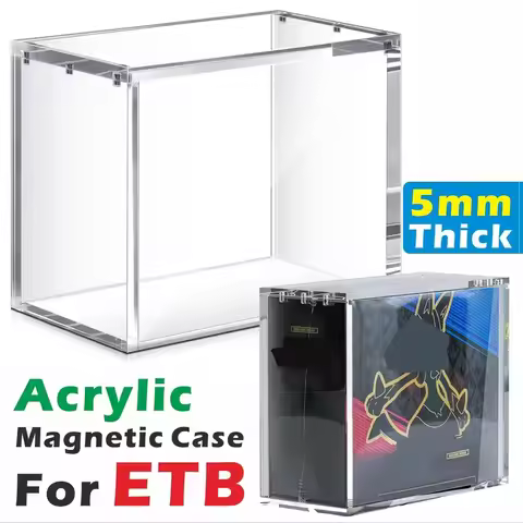 Acrylic stackable display box suitable for elite trainers, compatible with ETB high-quality rectangu