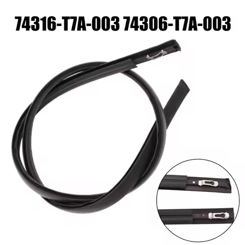 Auto Parts Roof Trim Moldings 2pcs 74306-T7A-003 74316-T7A-003 Black Dustproof Rubber Waterproof Hig