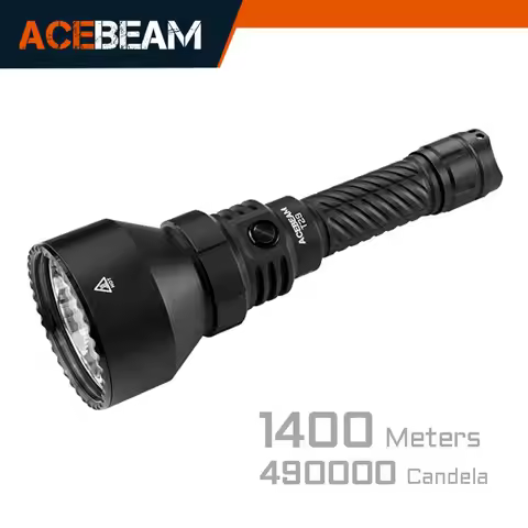 ACEBEAM T29 Powerful Long Range Hunting Flashlight 2900 lumens 1400 meters USB C rechargeable batter