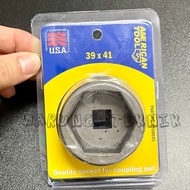 AMERICAN TOOL Double Head Socket 39X41 - Coupling Nut Wrench 39 x 41 1/2" dr