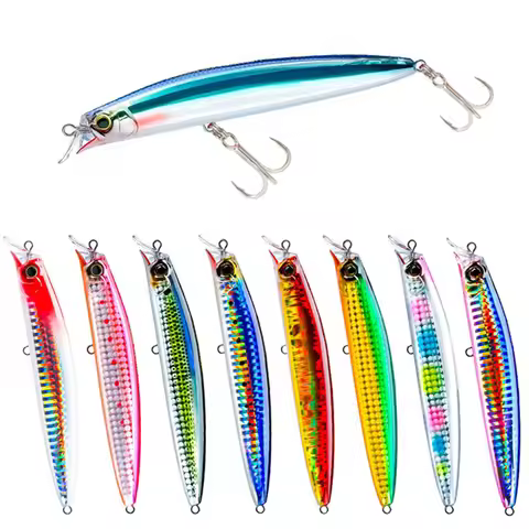11.5cm 15g Fishing Lure Minnow Wobbler Diving 0.3M Floating Jerkbait Swimbait Artificial Hard Bait O
