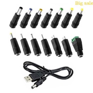 Mar USB to DC5V Power Cord Features 14 Adapter Plugs 5 5x2 1mm Feamle for More 5V