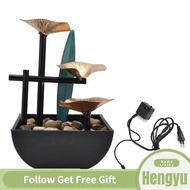 Hengyu Wrought Iron Flowing Water Ornaments Fountain Feng Shui For Home TV