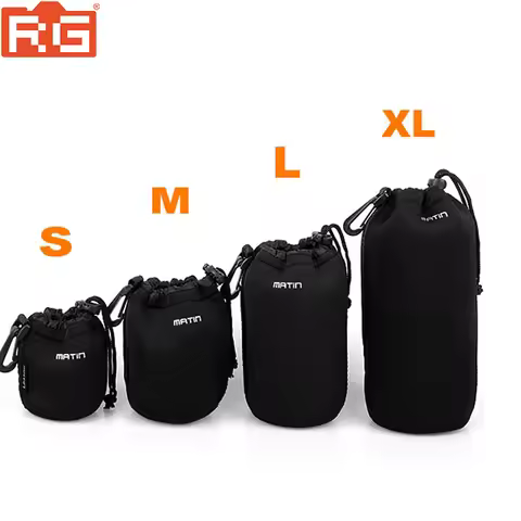 S/M/L/XL Camera Bag Lens Case Waterproof Bag Neoprene Soft Protector for Canon Nikon Sony Sigma Tamr