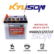 NS60 / NS60S / NS60LS Motolite Heavy Duty WET Car Battery Bateri Kereta *with Free Gift* | Saga Wira