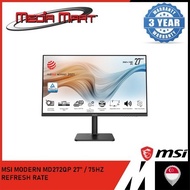 MSI MODERN MD272QP | 27" WQHD / MONITOR 75HZ REFRESH RATE / IPS PANEL / FLATSCREEN / HDMI 1.4B / DP 