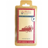 Spellbinders Cut-Emboss-Stencil Die Cut S2031 Ornamental Tag 1, Shapeabilities Die D-Lites