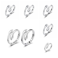 Lettering Hands Hug Ring Female Letter Index Finger Ring-Xiaowang's Boutique