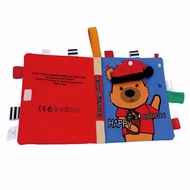 < Baby Cloth Book A6F} BBSKY Bear Birthday Label Commodity Inspection Qualified Tear-Off Washable Ch