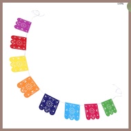 📦 Mexican Day Of The Dead Decorations Banner Felt Hanging Flag Fiesta Banner