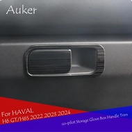 Car co-pilot Storage Glove Box Handle Frame Stickers Cover Styling 2Pcs/Set For Haval H6S/H6 GT 2022