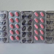 MIDOLAM & MILAM 15mg {BD} VATMIN 1 PAPAN 10 TABLETS .🍀
