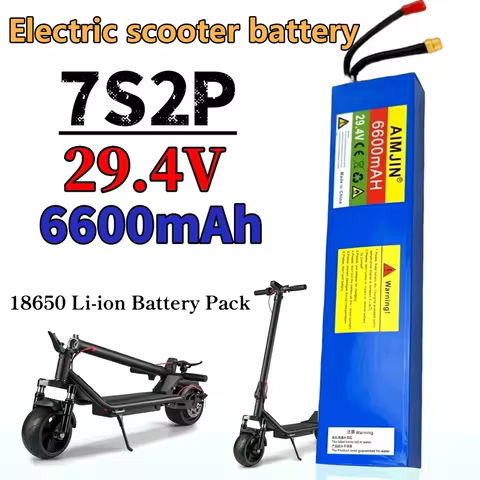 18650 battery pack 7S2P 100% brand new scooter battery 25.2V 5000mAh Li-ion battery