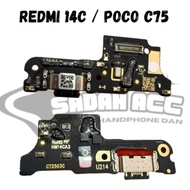 CHARGING BOARD REDMI 14C 4G PCB CONNECTOR / poco C75 Original