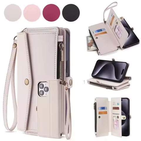 Solid Color PU Leather Case for OPPO Find X9 A6X Reno 15 Pro 15F 15FS 15C 14 14F 5G Flip Fashion Mul