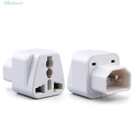 HUBERT Plug Adapter Black White Universal UPS Plug C14 Male C13 Female WD-320 Conversion Plug