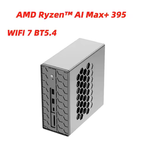 TOPC Mini PC AMD Ryzen AI Max+ 395 128GB LPDDR5 Radeon 8060S Dual 2.5G 10G LAN USB4 WiFi7 HDMI 2.1 D