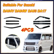 4Pcs Rain Visor for Suzuki DA64V DA64W DA63 DA17 Window Rain Deflector Suzuki Accessories