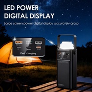 80000mAH Powerbank Fast Charging Powerbank Large Capacity Camping Powerbank LED Light4 Outputs 120W 