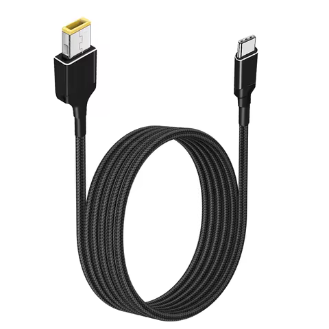 USB C GaN PD Charging Cable Type-C To Slim Tip Power Cord Compatible with Lenovo Yoga 2 Pro Thinkpad