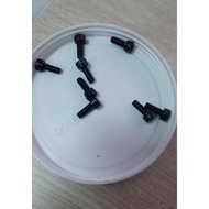 Black countersunk hexagon m4,m5,m6