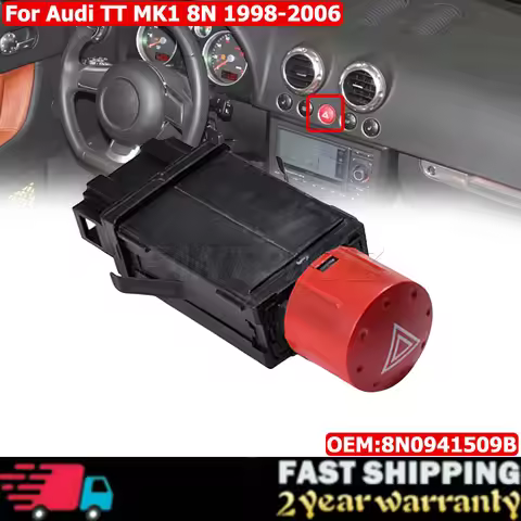 For Audi TT MK1 8N 1998-2006 Emergency Hazard Warning Light Switch Button 8N0941509B Hazard Light Co