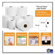 350pcs A6 Thermal Sticker 10 cm x 15 cm  (A6 size)