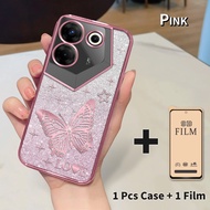 HP LAYAR 2 in 1 Casing for Tecno Camon 20 Pro 20s Pro 5G CK8n CK8nB Case Anti-Slip Aesthetichp With 