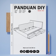 DIY Guidebook furniture Making/ | 2-sided 160 drawer bed | Model DL8