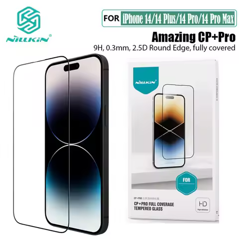 Nillkin For iPhone 14 Pro Max Tempered Glass CP+PRO Fully Coverage For iPhone 14 Screen Protector Fi