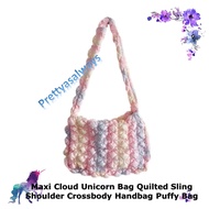 Maxi Cloud Unicorn Bag Quilted Sling Shoulder Crossbody Handbag Puffy Bag