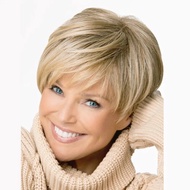 Mixed Blonde Wig Short Hair European American Wig Blonde Wig Factory Direct Supply